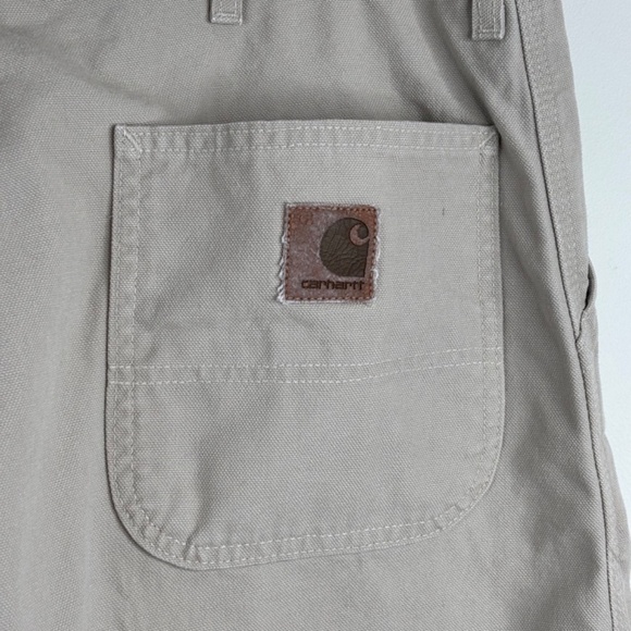 VTG Carhartt Relaxed Fit Khaki Pants 38x32 Made in USA Chinos Workwear Utility - Picture 4 of 9